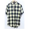 Image 1 : FOURSTAR MEN'S BLACK/EGGSHELL PLAID SHORT SLEEVE
