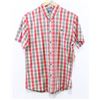 Image 1 : ELEMENT MEN'S SAND/RED PLAID SHORT SLEEVE BUTTON