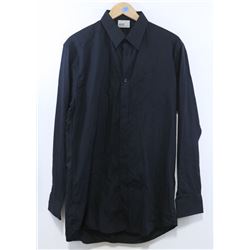 WESC MEN'S BLACK LONG SLEEVE BUTTON UP SHIRT SIZE