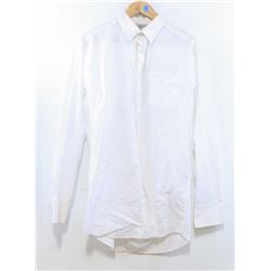 WESC MEN'S WHITE LONG SLEEVE BUTTON UP SHIRT SIZE