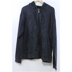 RED DRAGON MEN'S CHARCOAL ZIP UP HOODIE WITH