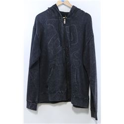 RED DRAGON MEN'S CHARCOAL ZIP UP HOODIE WITH