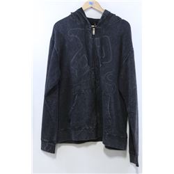 RED DRAGON MEN'S CHARCOAL ZIP UP HOODIE WITH