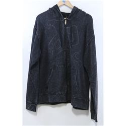 RED DRAGON MEN'S CHARCOAL ZIP UP HOODIE WITH