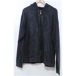 RED DRAGON MEN'S CHARCOAL ZIP UP HOODIE WITH