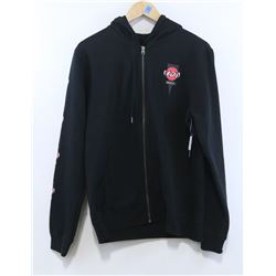 RVCA HOSOI BLACK MEN'S ZIP UP HOODIE SIZE SMALL