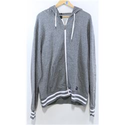 RED DRAGON LIGHT GREY MEN'S ZIP UP HOODIE WITH