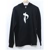 Image 1 : MEN'S BLACK PLUSH LOGO PULL OVER HOODIE SIZE