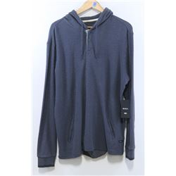 RVCA MEN'S SLATE LONG SLEEVE BUTTON NECK PULLOVER