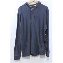 RVCA MEN'S SLATE LONG SLEEVE BUTTON NECK PULLOVER