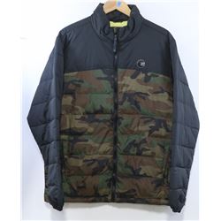 BILLABONG MEN'S BLACK/CAMO ALL DAY JACKET SIZE