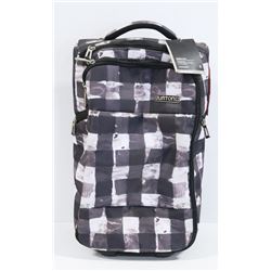 BURTON BUFFALO PLAID WHEELIE OVERNIGHT LUGGAGE