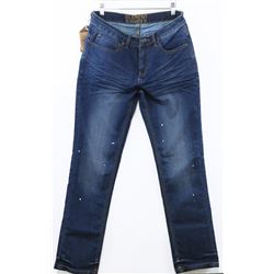 ELEMENT MEN'S DESOTO SLIM STRAIGHT LEG BLUE JEANS