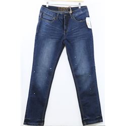 ELEMENT MEN'S DESOTO SLIM STRAIGHT LEG BLUE JEANS