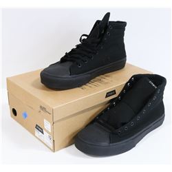 STRAYE UNISEX VENICE BLACK CANVAS SHOES