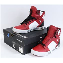 SUPRA SKYTOP RED/BLACK/WHITE MEN'S SHOE SIZE 8