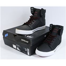 SUPRA SKYTOP BLACK/RED/WHITE MEN'S SHOE SIZE 9