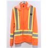 Image 1 : RED DRAGON ORANGE MEN'S HIGH VISIBILITY ZIP UP