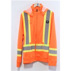RED DRAGON ORANGE MEN'S HIGH VISIBILITY ZIP UP