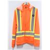 Image 1 : RED DRAGON ORANGE MEN'S HIGH VISIBILITY ZIP UP