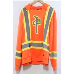 RED DRAGON ORANGE MEN'S HIGH VISIBILITY ZIP UP
