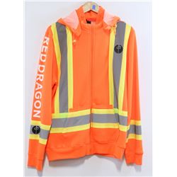 RED DRAGON ORANGE MEN'S HIGH VISIBILITY ZIP UP