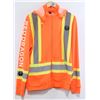 Image 1 : RED DRAGON ORANGE MEN'S HIGH VISIBILITY ZIP UP