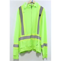 RED DRAGON MEN'S YELLOW HIGH VISIBILITY ZIP UP