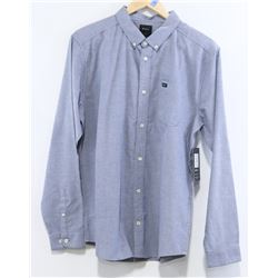 RVCA LIGHT BLUE MEN'S LONG SLEEVE BUTTON UP SHIRT