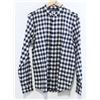 Image 1 : ELEMENT MEN'S NAVY/WHITE PLAID LONG SLEEVE BUTTON