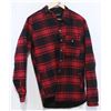 Image 1 : EKUMENIK RED/BLACK PLAID LONG SLEEVE BUTTON UP