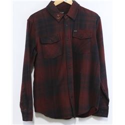 DARKSEAS BURGUNDY/BLACK PLAID FLANNEL MEN'S LONG