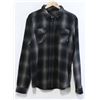 Image 1 : NIXON MEN'S GREY/BLACK PLAID LONG SLEEVE FLANNEL