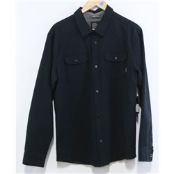 NIXON MEN'S BLACK BUTTON UP JACKET