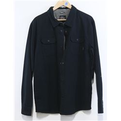 NIXON MEN'S BLACK BUTTON UP JACKET