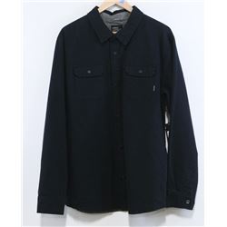NIXON MEN'S BLACK BUTTON UP JACKET