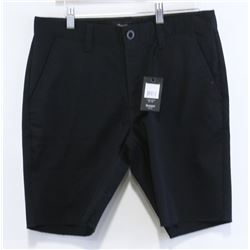 BRIXTON MEN'S BLACK CHINO SHORTS SIZE 32