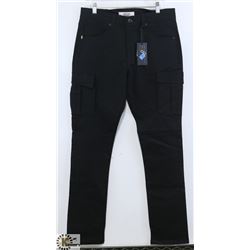 GOLDEN MEN'S BLACK CARGO PANTS SIZE 32X32