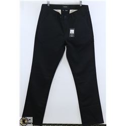 BRIXTON MEN'S BLACK RESERVE CHINO PANTS STANDARD