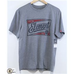 ELEMENT LIGHT GREY MEN'S T-SHIRT MEDIUM