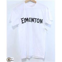 MEN'S WHITE PLUSH EDMONTON T-SHIRT SIZE SMALL