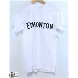 MEN'S WHITE PLUSH EDMONTON T-SHIRT SIZE SMALL