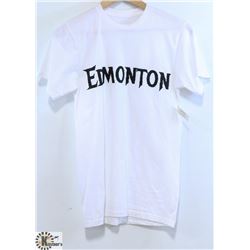 MEN'S WHITE PLUSH EDMONTON T-SHIRT SIZE SMALL