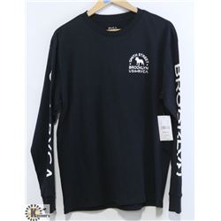 RVCA MEN'S BLACK SMITH STREET BROOKLYN LONG SLEEVE