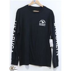 RVCA MEN'S BLACK SMITH STREET BROOKLYN LONG SLEEVE