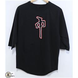 RED DRAGON BLACK MEN'S 3/4 LENGTH SHIRT