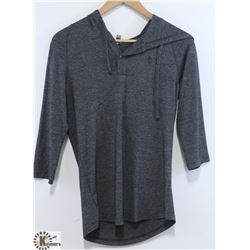 RED DRAGON GREY MEN'S 3/4 LENGTH PULL OVER HOODIE
