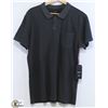 Image 1 : RVCA MEN'S CHARCOAL PIGMENT GREY POLO BUTTON NECK