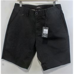 BRIXTON MEN'S BLACK CHINO SHORTS SIZE 33