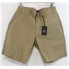 Image 1 : BRIXTON MEN'S KHAKI CHINO SHORTS SIZE 32